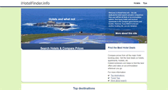 Desktop Screenshot of ihotelfinder.info
